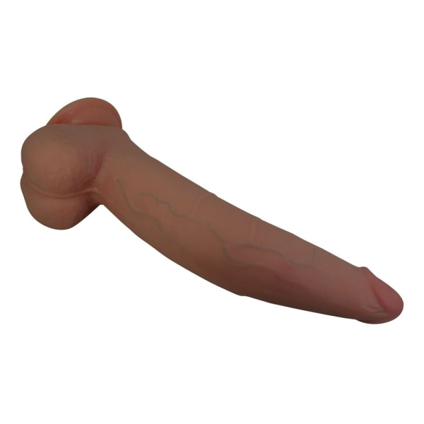 PRETTY LOVE - CUTHBERT GODEMICHET RÉALISTE ET FLEXIBLE 20 CM Ø 5 CM TPE MARRON