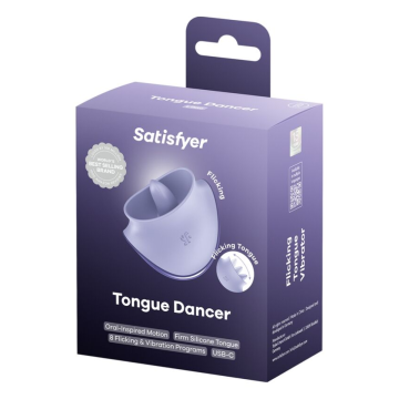 SATISFYER - TONGUE DANCER KLITORALSTIMULATOR MIT VIBRATION UND PULSATIONEN LILAC