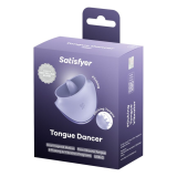 SATISFYER - TONGUE DANCER CLITORAL STIMULATOR WITH VIBRATION AND PULSATIONS LILAC