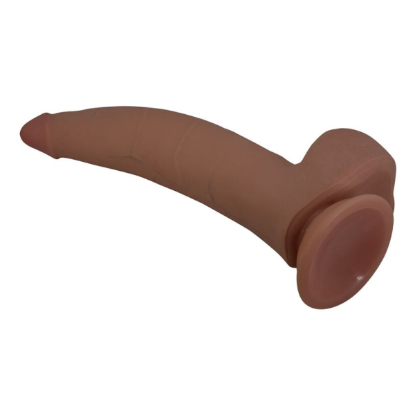PRETTY LOVE - CUTHBERT GODEMICHET RÉALISTE ET FLEXIBLE 20 CM Ø 5 CM TPE MARRON