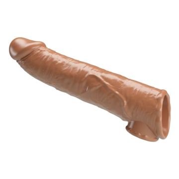 PRETTY LOVE - MANCHON D'EXTENSION DE PÉNIS AJUSTABLE 26 CM Ø 4 CM NATUREL