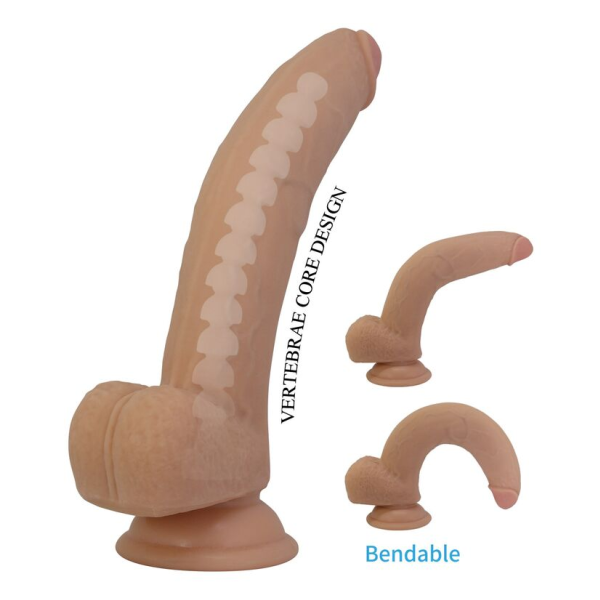 PRETTY LOVE - ELLCUMENT REALISTISCHER FLEXIBLER DILDO 18 CM Ø 4,5 CM NATÜRLICHES TPE