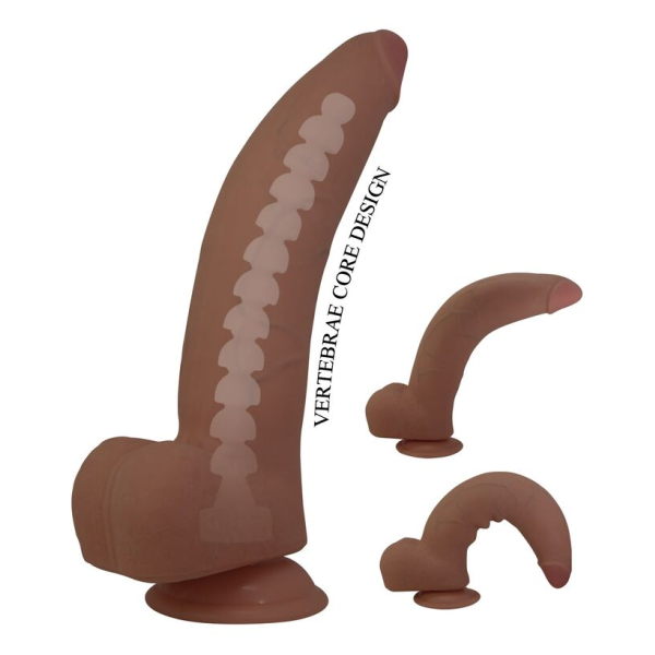 PRETTY LOVE - CUTHBERT DILDO FLESSIBILE REALISTICO 20 CM Ø 5 CM TPE MARRONE