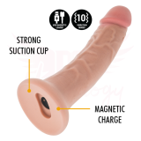 MYTHOLOGY - ASHER ORIGINAL DILDO S - VIBRATEUR COMPATIBLE AVEC LA TECHNOLOGIE SANS FIL WATCHME
