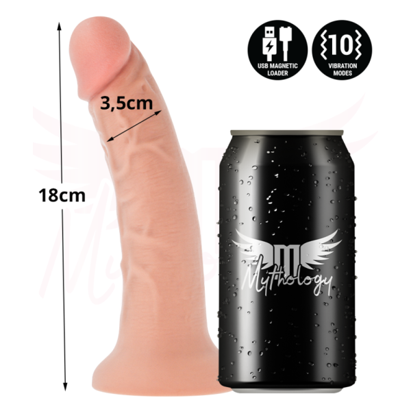 MYTHOLOGY - ASHER ORIGINAL DILDO S - VIBRATORE COMPATIBILE CON TECNOLOGIA WIRELESS WATCHME