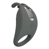 PRETTY LOVE - ANILLO VIBRADOR RECARGABLE CON ESTIMULADOR DE CONEJO
