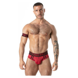 LOCKER GEAR - SLIP SPORTIVO IN RETE ROSSO TAGLIA S