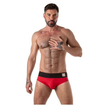 LOCKER GEAR - LOCKER GEAR CON FASCIA IN VITA LARGA ROSSO TAGLIA M