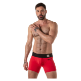 LOCKER GEAR - BOXER CON FASCIA IN VITA LARGA ROSSO XL