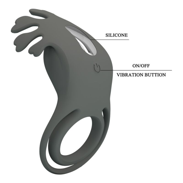 PRETTY LOVE - ANELLO VIBRANTE RICARICABILE CON STIMOLATORE