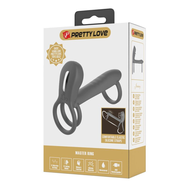 PRETTY LOVE - STIFTHÜLLE MIT DOPPELTER STIMULATION UND ORALEM EFFEKT