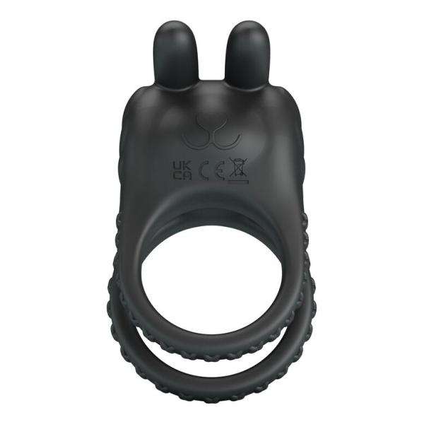 PRETTY LOVE - SINI RECHARGEABLE VIBRATING COCK RING 10 FUNCTIONS BLACK