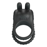PRETTY LOVE - SINI RECHARGEABLE VIBRATING COCK RING 10 FUNCTIONS BLACK
