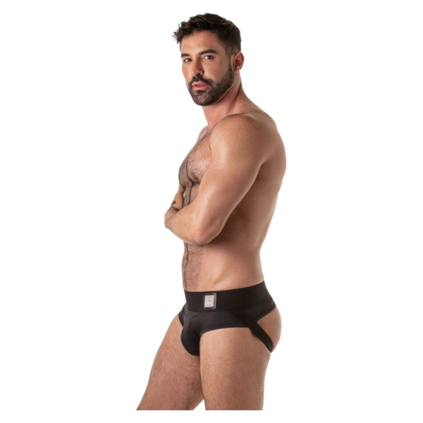 LOCKER GEAR - SLIP DE SPORT NOIR À CEINTURE LARGE TAILLE L