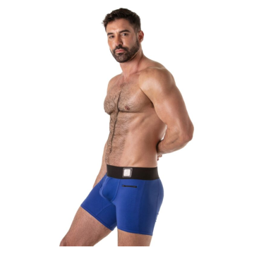 LOCKER GEAR - BAULE CON FASCIA IN VITA LARGA BLU XL