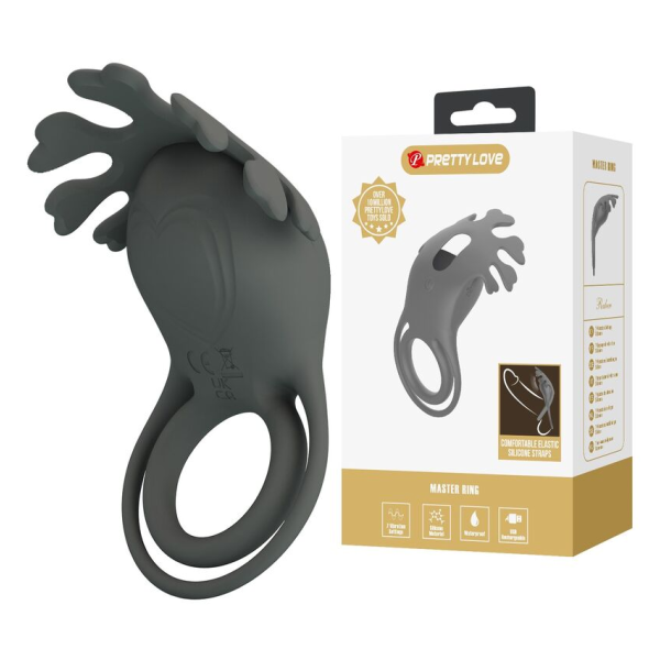 PRETTY LOVE - ANNEAU VIBRANT RECHARGEABLE AVEC STIMULATEUR