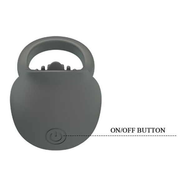 PRETTY LOVE - RECHARGEABLE VIBRATING RING WITH ORAL STIMULATION