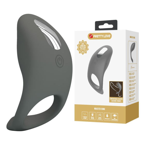 PRETTY LOVE - ANILLO VIBRADOR RECARGABLE SILICONA SUAVE