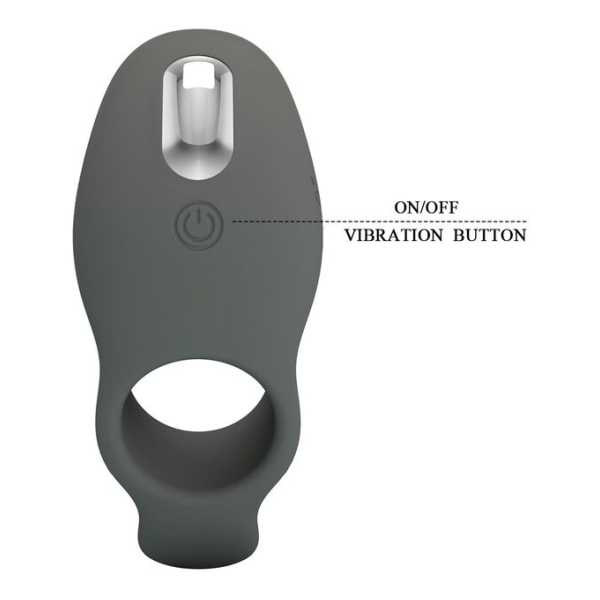 PRETTY LOVE - RECHARGEABLE VIBRATING RING WITH DUAL STIMULATION