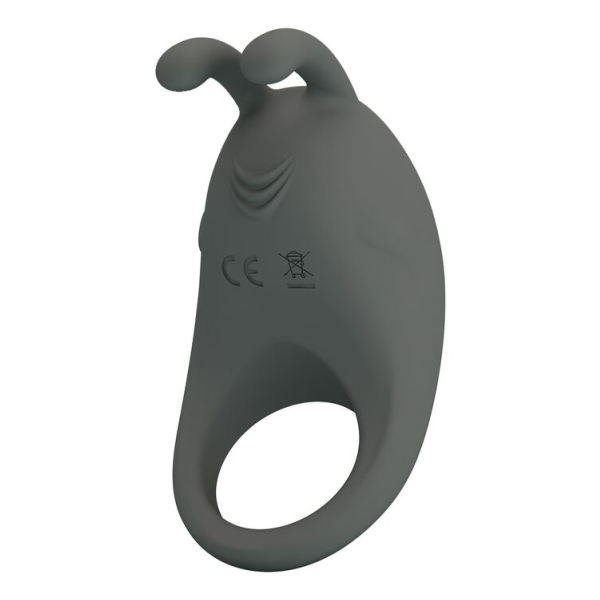 PRETTY LOVE - ANILLO VIBRADOR RECARGABLE CON ESTIMULADOR DE CONEJO