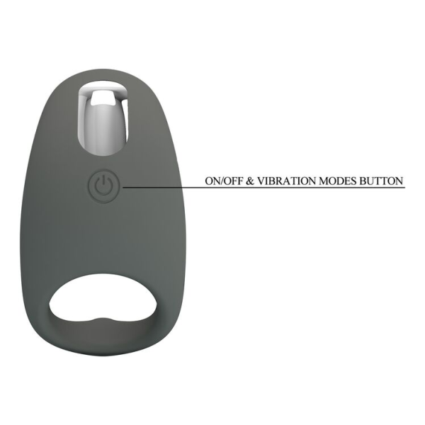 PRETTY LOVE - ANILLO VIBRADOR RECARGABLE SILICONA SUAVE