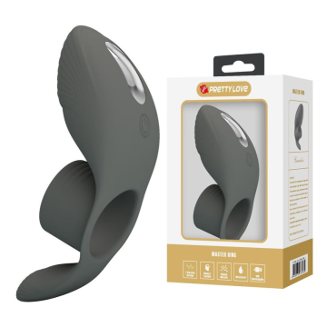 PRETTY LOVE - RECHARGEABLE VIBRATING RING WITH DUAL STIMULATION