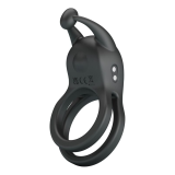 PRETTY LOVE - GOODWIN ANELLO PER PENE DOPPIO VIBRANTE RICARICABILE NERO