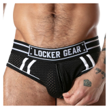 LOCKER GEAR - SPORT MESH JOCK BRIEF BLACK M