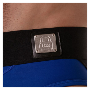LOCKER GEAR - WIDE WAISTBAND JOCK BRIEF BLUE S