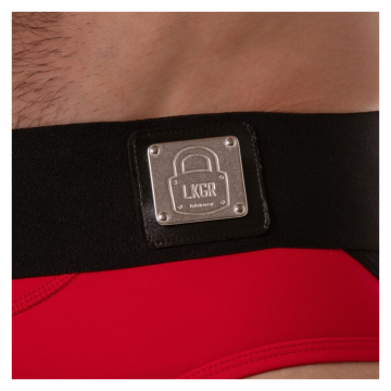 LOCKER GEAR - JOCKBRIEF MIT BREITEM BUND, ROT, S