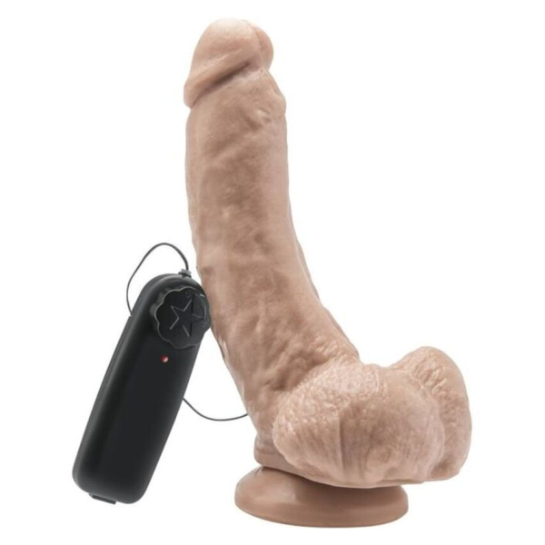 GET REAL - DILDO 20,5 CM MIT KUGELN VIBRATOR HAUT