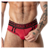 LOCKER GEAR - SLIP SPORTIVO IN RETE ROSSO XL