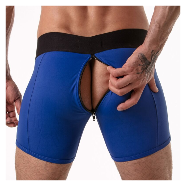 LOCKER GEAR - BAULE CON FASCIA IN VITA LARGA BLU S