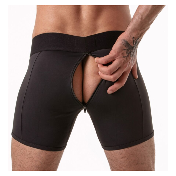 LOCKER GEAR - BOXER NOIR À LARGE CEINTURE S