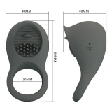 PRETTY LOVE - RECHARGEABLE VIBRATING RING WITH ORAL STIMULATION