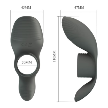PRETTY LOVE - ANNEAU VIBRANT RECHARGEABLE À DOUBLE STIMULATION