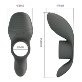 PRETTY LOVE - ANNEAU VIBRANT RECHARGEABLE À DOUBLE STIMULATION