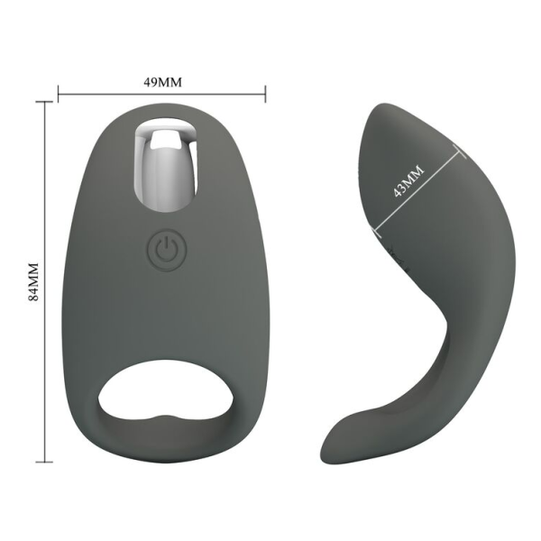 PRETTY LOVE - ANILLO VIBRADOR RECARGABLE SILICONA SUAVE
