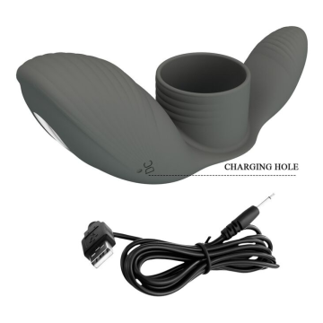 PRETTY LOVE - ANNEAU VIBRANT RECHARGEABLE À DOUBLE STIMULATION