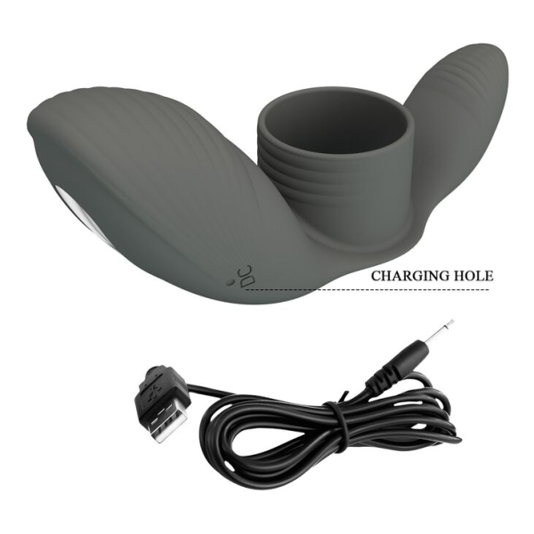 PRETTY LOVE - RECHARGEABLE VIBRATING RING WITH DUAL STIMULATION