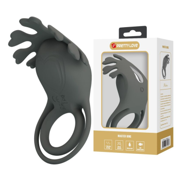 PRETTY LOVE - RECHARGEABLE VIBRATING RING WITH STIMULATOR