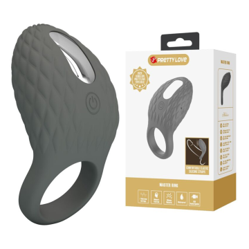 PRETTY LOVE - ANILLO VIBRADOR RECARGABLE CON ESTIMULADOR TEXTURIZADO