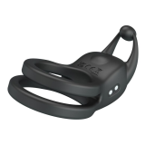 PRETTY LOVE - GOODWIN RECHARGEABLE DOUBLE VIBRATING COCK RING BLACK