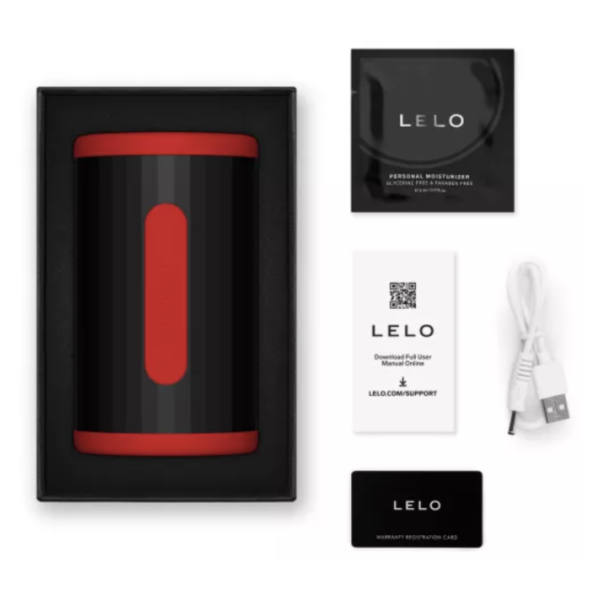 LELO - F2S DOUBLE SONIC MALE STROKER MIT DUALER SCHALLSTIMULATION ROT