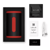 LELO - F2S DOUBLE SONIC MALE STROKER WITH DUAL SONIC STIMULATION RED