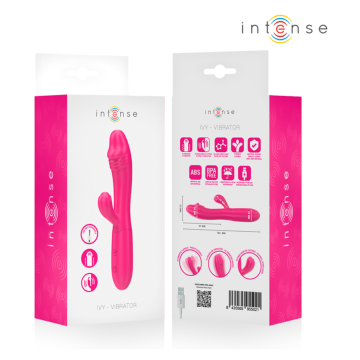 INTENSE - VIBRATORE FLESSIBILE IVY 10 VIBRAZIONI CON STIMOLAZIONE DELLA LINGUA ROSA