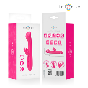 INTENSE - JULIETA RABBIT VIBRATOR 18.6 CM 10 VIBRATIONS PINK