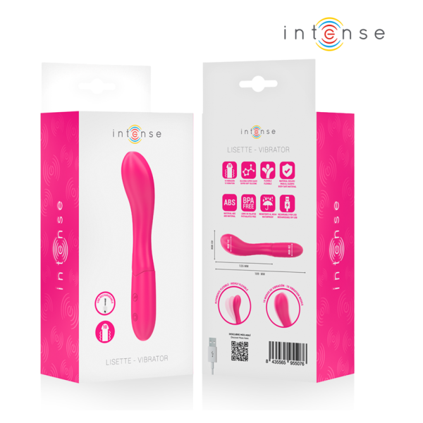 INTENSE - LISETTE VIBRATORE 19 CM FLESSIBILE 10 VIBRAZIONI ROSA