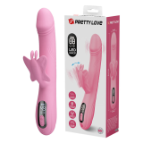 PRETTY LOVE - BELLA RABBIT VIBRATOR MIT SCHMETTERLINGS-STIMULATION UND LED PINK