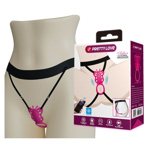 PRETTY LOVE - BUTTERFLY APP CONTROL PANTY MASSAGER PINK